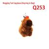 Capybara Wagging Tail Plushie Bracelet Keychain Doll Gift
