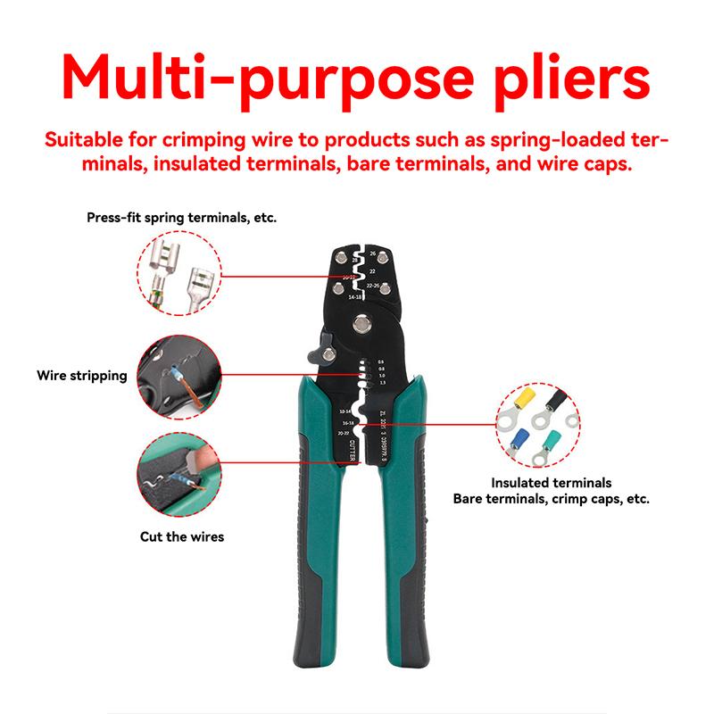 200PCS Crimp Terminals Kit Electrical Tube Terminals Suit VE Tubular Block Cord End Connectors Cable Wire Connector