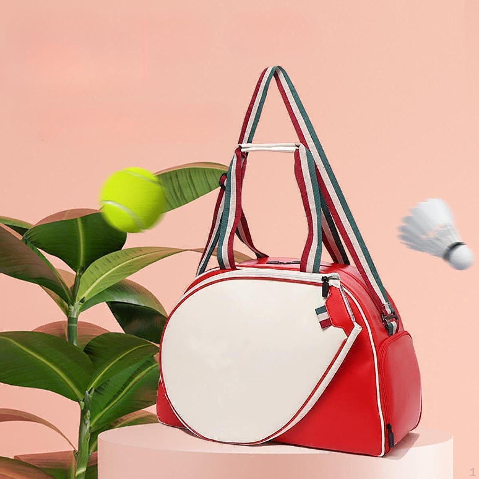 

Сумка для хранения ракеток для тенниса и бадминтона с регулируемым ремнем красный