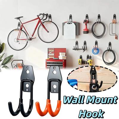 Heavy Duty Wall Mount Hook Anti-Slip Coating Garage Hook Heavy Duty Hook  Tool Organize