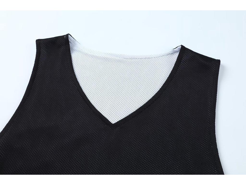 Conjunto de Uniforme de Baloncesto Reversible de Doble Capa - Malla de Secado Rápido para Hombres, Mujeres y Niños