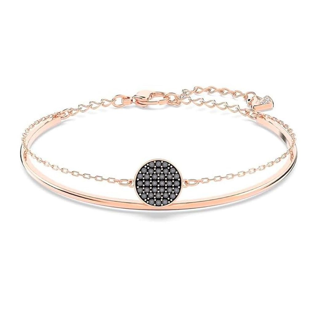 Swarovski Ginger Logo Design Bracelet Women Bracelets Rose-Gold 5389046GRAY