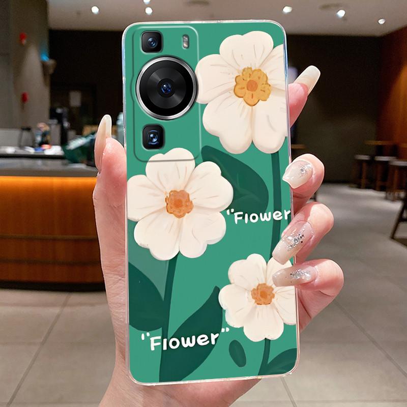 Für Huawei P60 Pro 2023 p60pro Hülle Cover Luxus Mode Schmetterling Blumen Transparent Weiches TPU Fundas Für Huawei P 60 P60 Pro Hülle