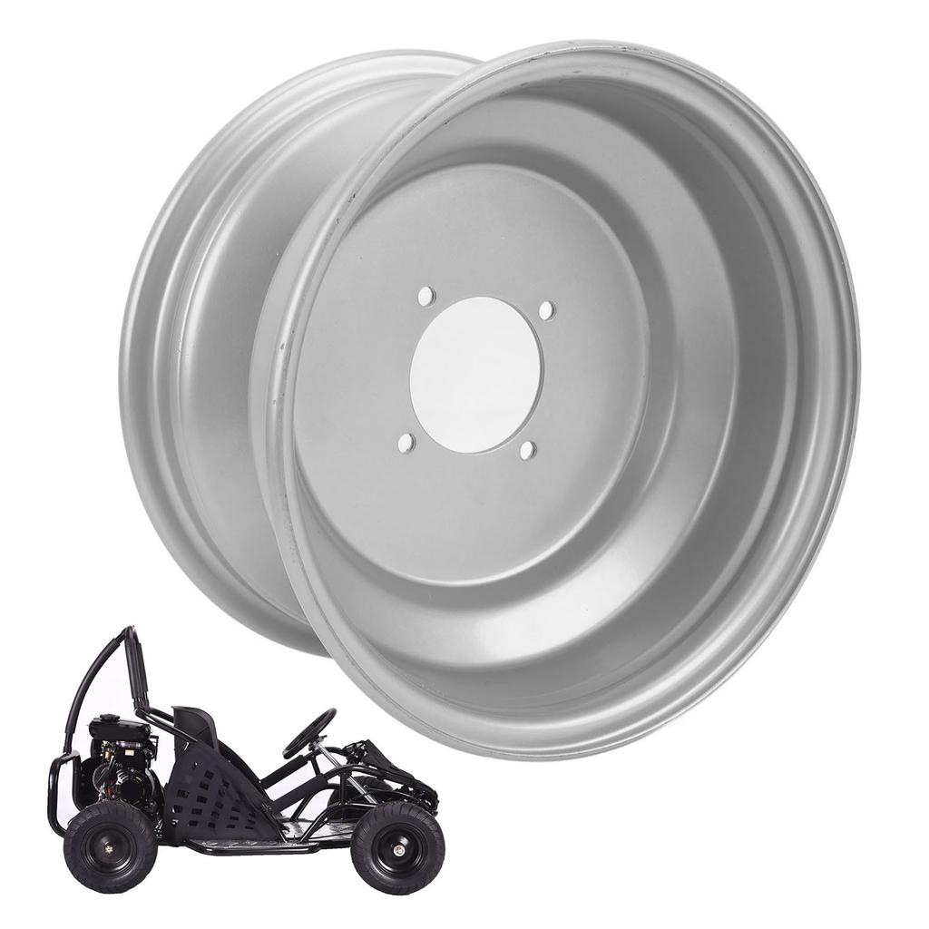21X7-10 ATV Front Wheel Rim 10in 4 Studs Metal Alloy Enhanced Grip Stylish Look ATV Rim for Go Kart