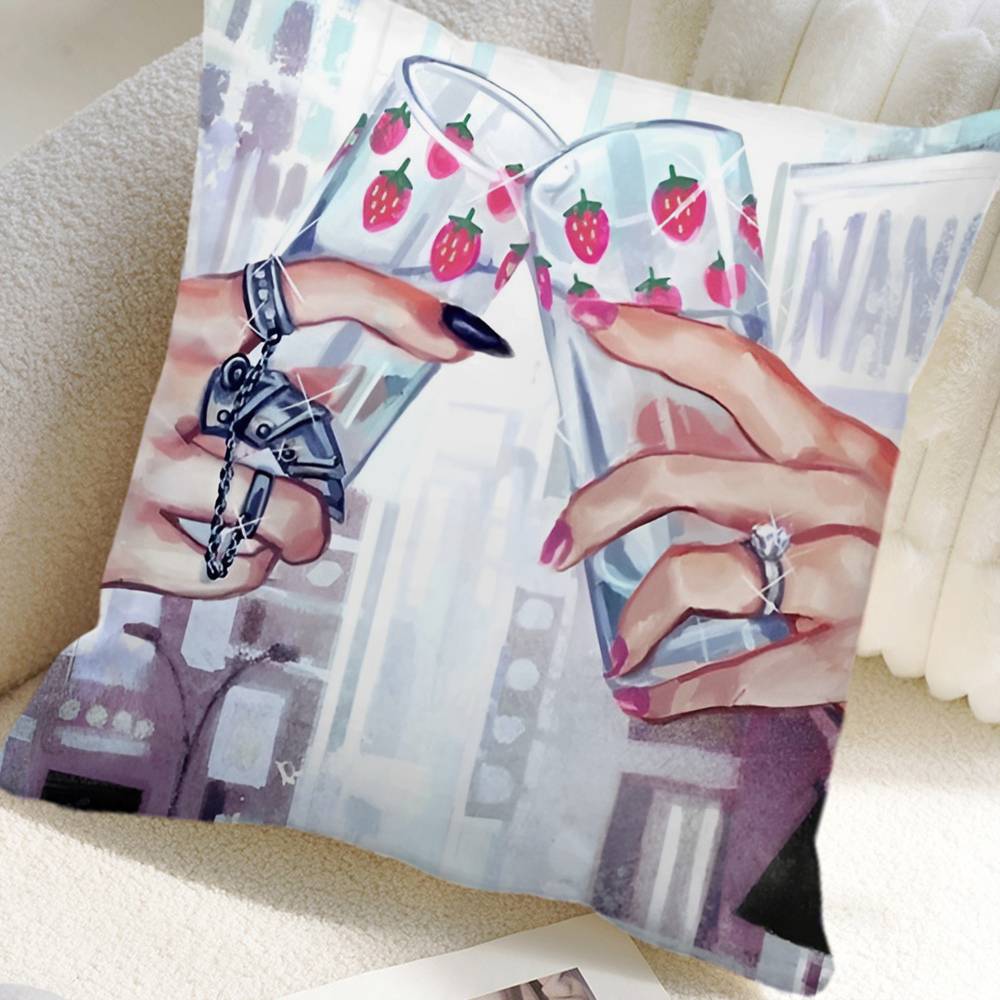 Anime NANA Pillow Case Square Pillow Bedroom Sofa Leisure Comfort Cushion Car Home Decoration