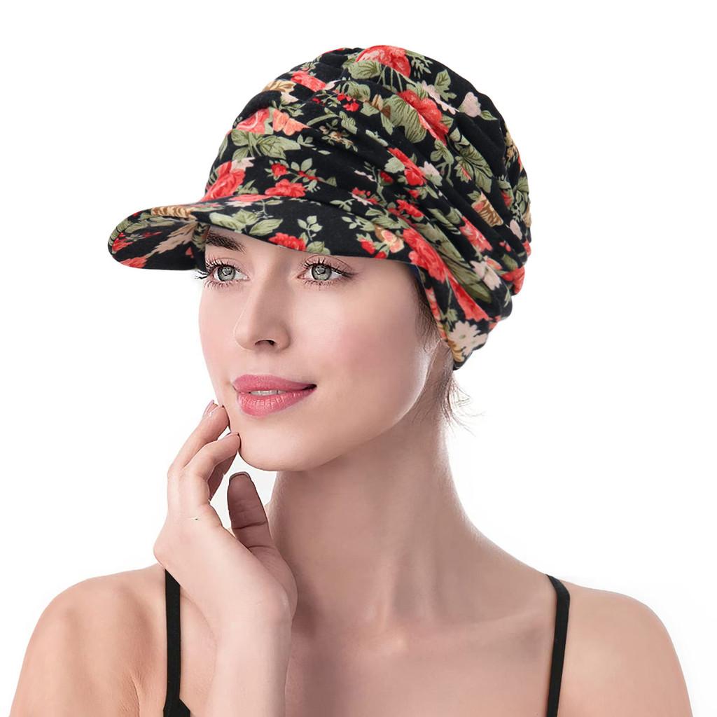 Vintage Floral Bucket Hat With Breathable Polyester For Casual Summer Wear