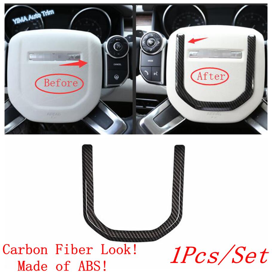 Steering Wheel Gear Shift / Armrest Storage Stripes Cover Trim For Range Rover Evoque L551 - Carbon Fiber Accessories