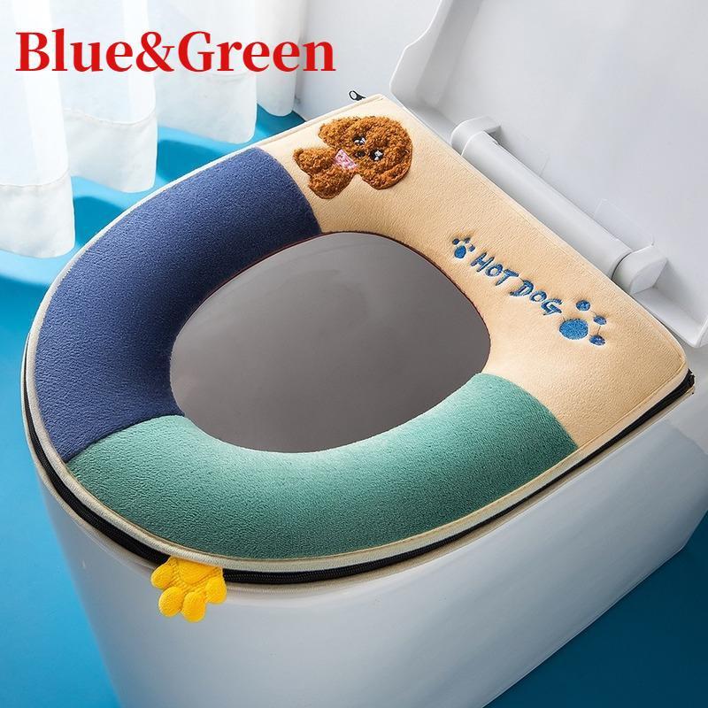 Cartoon Toilet Seat with Thickened Color Scheme for Household Toilets Waterproof Toilet Seat Ring for All Seasons Bathroom