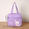 Hand-held Insulated Lunch Box Bag, Waterproof and Oil-proof, Cartoon-style Handbag, Multi-functional Storage Bag