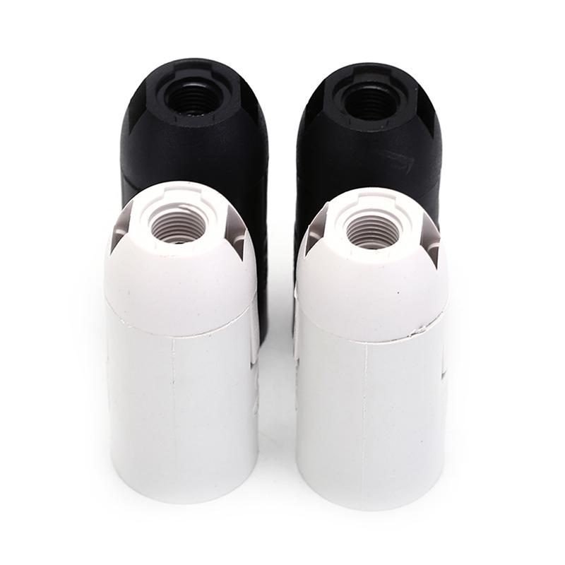 E14 Bulb Light Holder Lamp Socket Plastic Led Lighting Black White