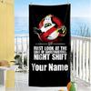 Ghostbusters Customize Text Beach Towel High Absorbency & Quick-Dry