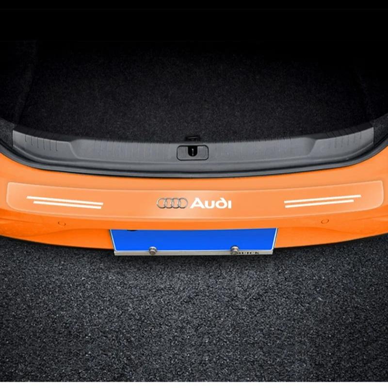 Průhledná ochranná nálepka na znak kufru auta pro Audi A3 A6 Q3 B5 B6 B7 B8 B9 Q7 8P 8V 8L A5 A4 C6 C5 C7 4F A1 A7 A8 Q2 Q5 RS3