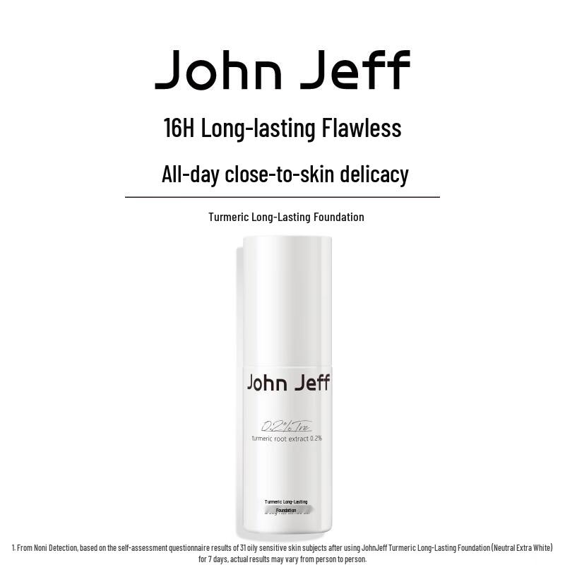 John Jeff Turmeric Long-Wear Liquid Foundation
