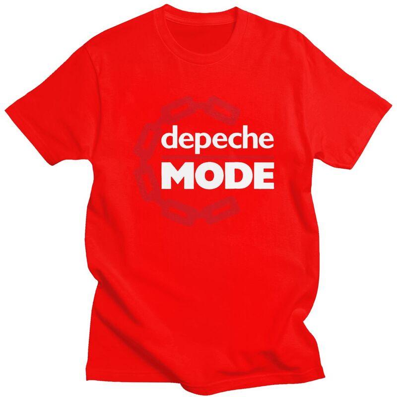 

Custom DDepeche Cool Mode Electronic Rock T Shirt Men Short Sleeves Pure Cotton Tshirt Casual Tee Tops Fashion Tshirts S