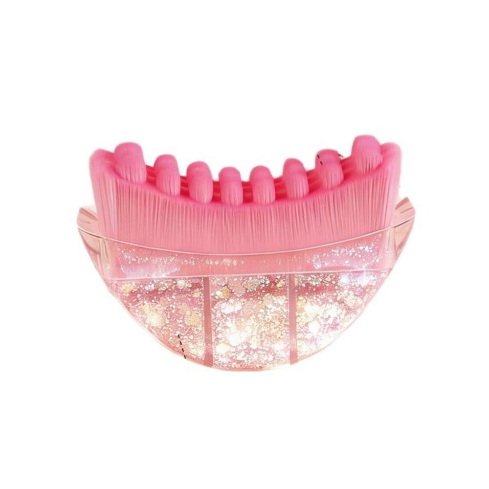 Pink Crystal Lymphatic Contour Face Brush Portable Multi-function Contour Massager for Jawline Chin Reduce Puffiness