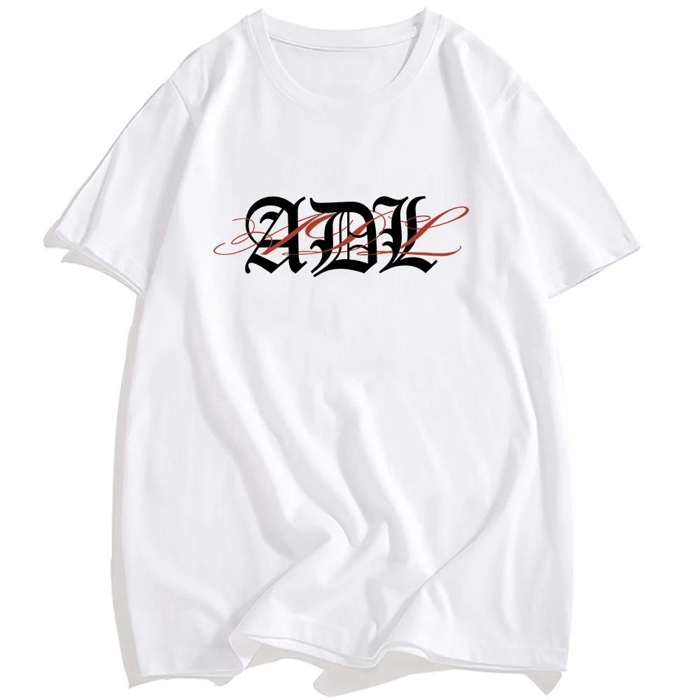 Short Sleeve Summer Cotton Tshirt Yeat ADL Logo Tee Rapper Design Graphic Printing Tshirt Oneck Loose Casual Unisex Streetwear