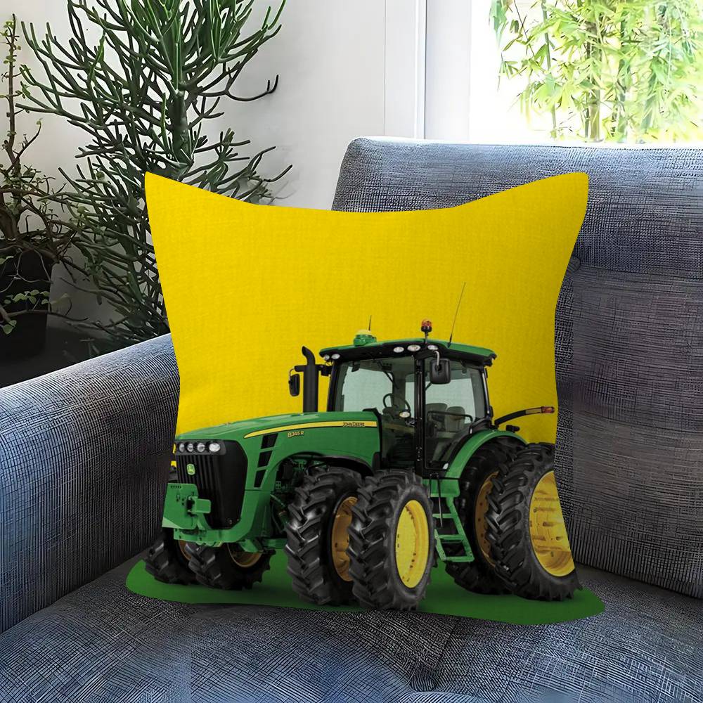 Car Tractor Decorative Personalized Pillow Dust Cover Bedroom Kids Party Decoration Pillowcase Birthday Children Gift