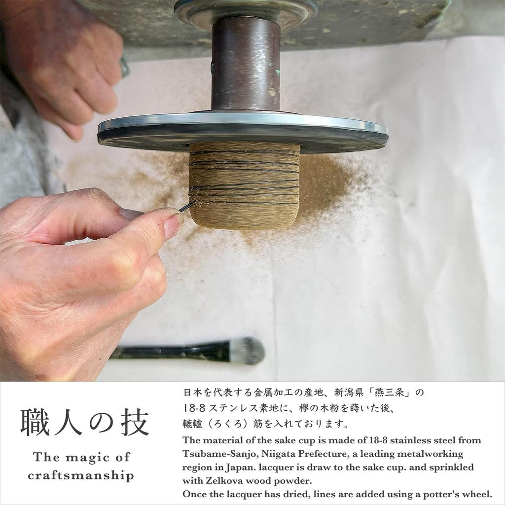 Kasyou Studio Lacquered Sake Galaxy Silver Gift Box Included Made in Japan High Quality Traditional Craft Ishikawa () Cup, Design, (Kaga Maki-e /