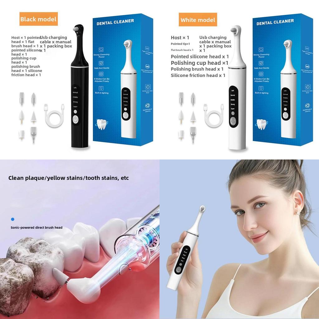 Rechargeable Dental Polishing Device With Tartar Removal For Home Oral Hygiene