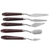 5Pcs Palettes Knife Ergonomic Handle Thick Flexible Blade Good Corrosion Resistance Abstract