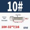 304 Stainless Steel Fine Thread Socket Head Cap Screw 10#-32, 1/4-20, 5/16-24