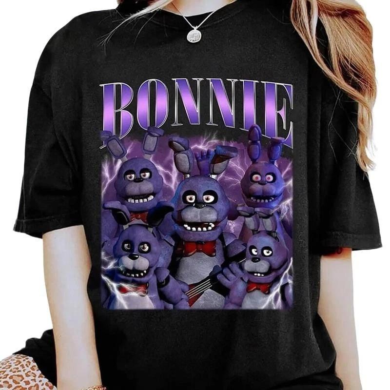 Vintage Fnaf Bonnie Shirt, Five Nights at Freddy Shirt, Unisex, Short Sleeve S