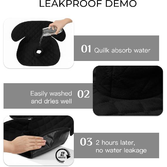 2 Pack Waterproof Piddle Pads Carseat Potty Training Car Seat Protector Waterproof Car Seat Liner Cover To Prevent Pee