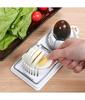 Multifunctional PP Base Egg Cutter 2-in-1 Stainless Steel Wire Pull Egg Cutter for Hanging High-quality Kitchen Accessory Tools