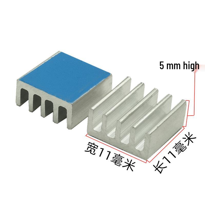 Aluminum Heatsink with Adhesive Backing for Electronic Chip Cooling