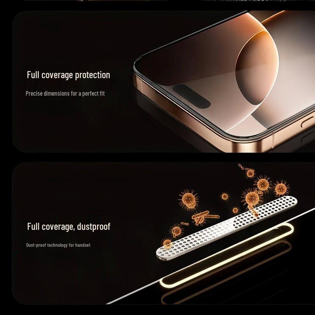 Privacy Protection Dust-Free Tempered Film for Apple iPhone 15/13/16 Pro Max