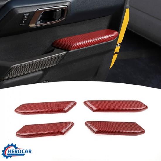 Door Armrest Handle Shell Panel Trim Cover Accessories for Ford Bronco + ABS