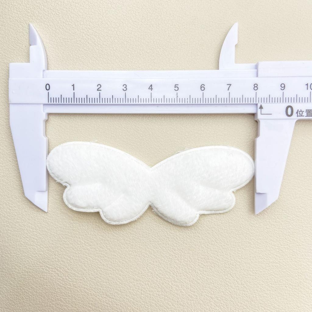 50pcs Heart Star Angel Wing Padded Appliques DIY Handmade Hair Clip Hat Decoration Material Sweet Wing Accessory patches
