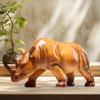 Rhinoceros Sculpture Decorative Modern Accessories Rhinoceros Statue Home Decor for Cabinet Tabletop Living Room Office Hotel