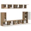 TV Cabinet Set 5 Pieces Artisan Oak Engineered Wood