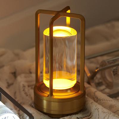 Touch-sensitive & 3-color Stepless Dimming. LED Cordless and Rechargeable Table Lamp for Indirect Lighting, Night Light, Reading Light, and Stylish Go