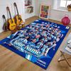 M-Messi Design Area Rug Personalized Name- Non-Slip, Soft & Cozy Floor Mat for Living Room, Office - Indoor/Outdoor Carpet