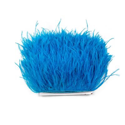1M 10-15CM Edged Ostrich Hair Cloth Edge Clothing Accessories Dress Skirt Material Handmade DIY Wedding