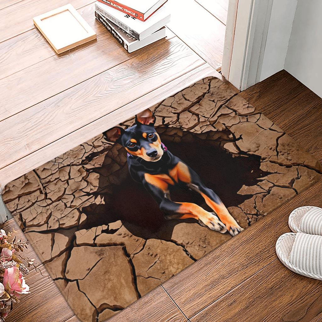 3D Design Of Dinosaurs In Caves Front Door Floor Entrance Mat Indoor  Kitchen Bath Doormat Garden Carpet Rug
