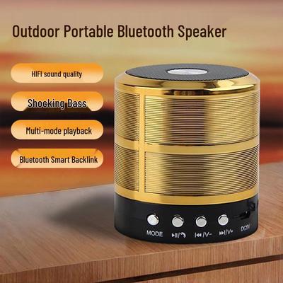 Mini Steel Cannon Bluetooth Speaker - Portable Hi-Fi Sound for Cycling & Outdoor Use