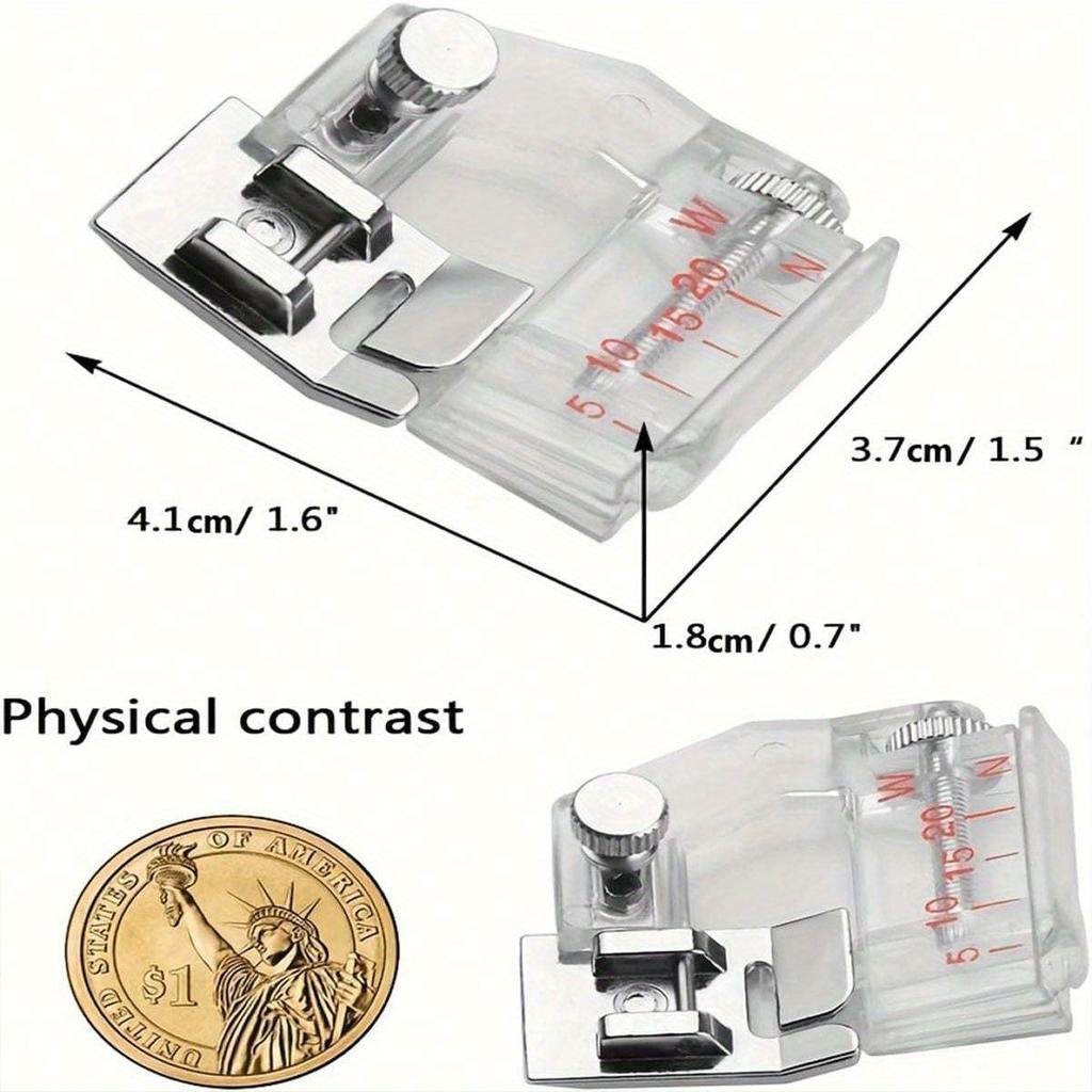 Adjustable Bias Tape Binding Foot Presser Foot For Most Of Low Shank Sewing Machine Accessories For Sewing Crafting Tape Sewing Machines Presser Foot
