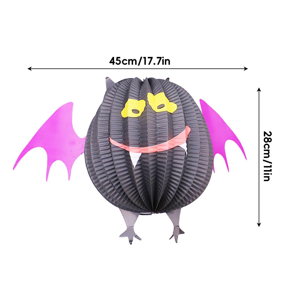 Halloween Hängedeko Geist Hexe Spinne Kürbis Papierlaternen DIY Halloween Hänge-Bastelarbeiten Halloween Veranda Deckenhänger