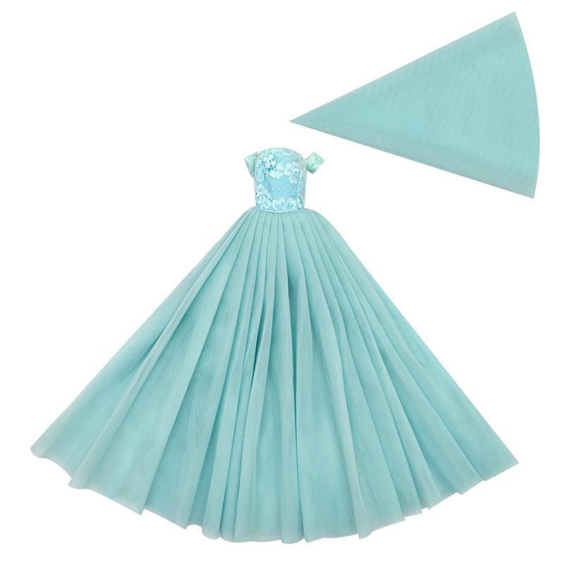 Multicolored Mini Mesh Skirt for 29cm Dolls - Babi Wedding Dress, Short Dress-Up Skirt for Toy Girls