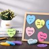 Sticky notesheartstrong adhesiveoffice suppliessticky notesplannercolorful memo papermemo padink resistanteasy tearreusableconvenient stationery-77
