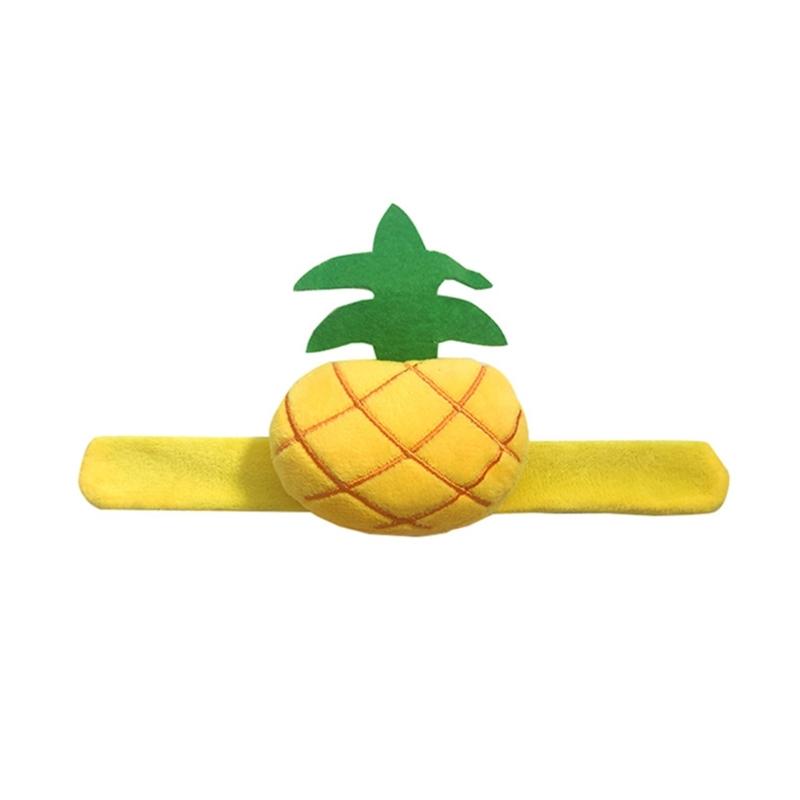 Pin Cushion Holders Wrist Pin Cushions Cute Pineapple Lemon Shaped Pad with Circle Bracelet DIY Needlework