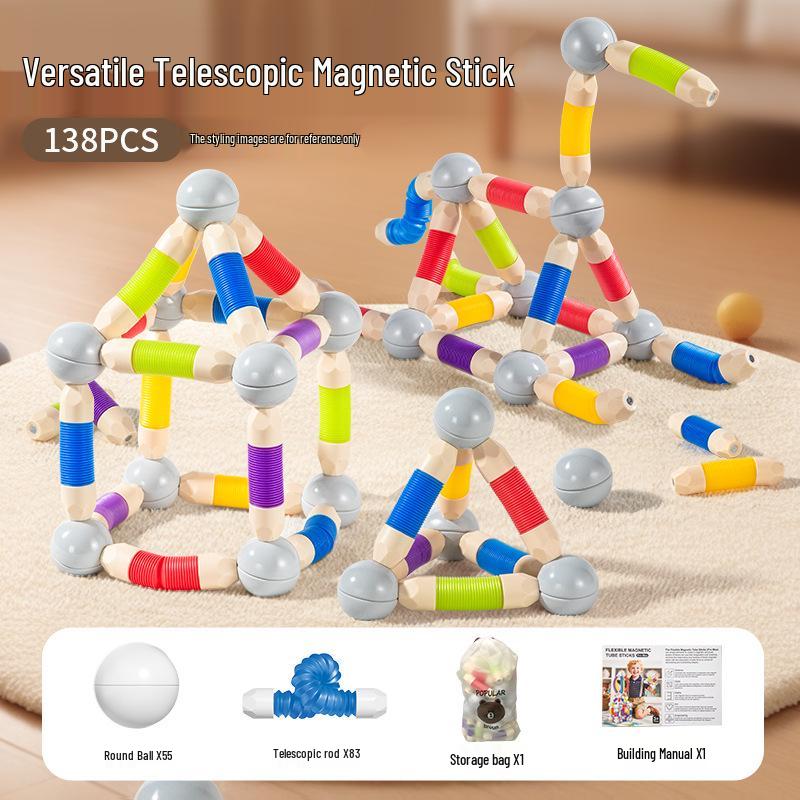Multifunctional Magnetic Twist Sticks: Concentration & Dexterity Builder for Kids