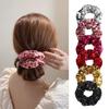 Shiny Square Sequins Scrunchie, Elastic Hair Tie Ponytail Holder, Sparkly Hair Accessory for Women for Parties and Daily Use