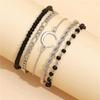 5Pcs Set Bohemian Moon Rice Bead Ball Chain Twisted Bracelet Set For Women Trendy Beaded Bracelets Friendship Jewelry Gifts
