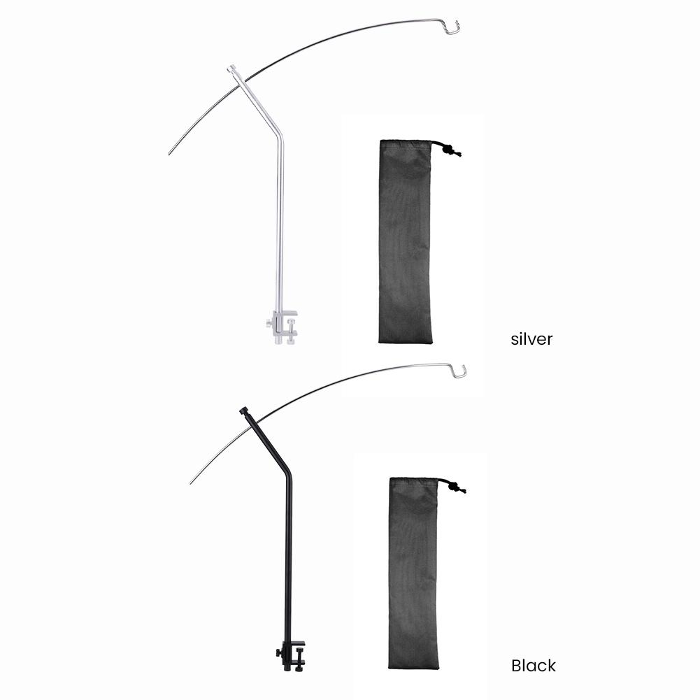 Camping IGT Lamp Hanging Rack Aluminum Alloy Outdoor Portable Light Hanger Curved Lamp Holder for Picnic Hiking Fishing