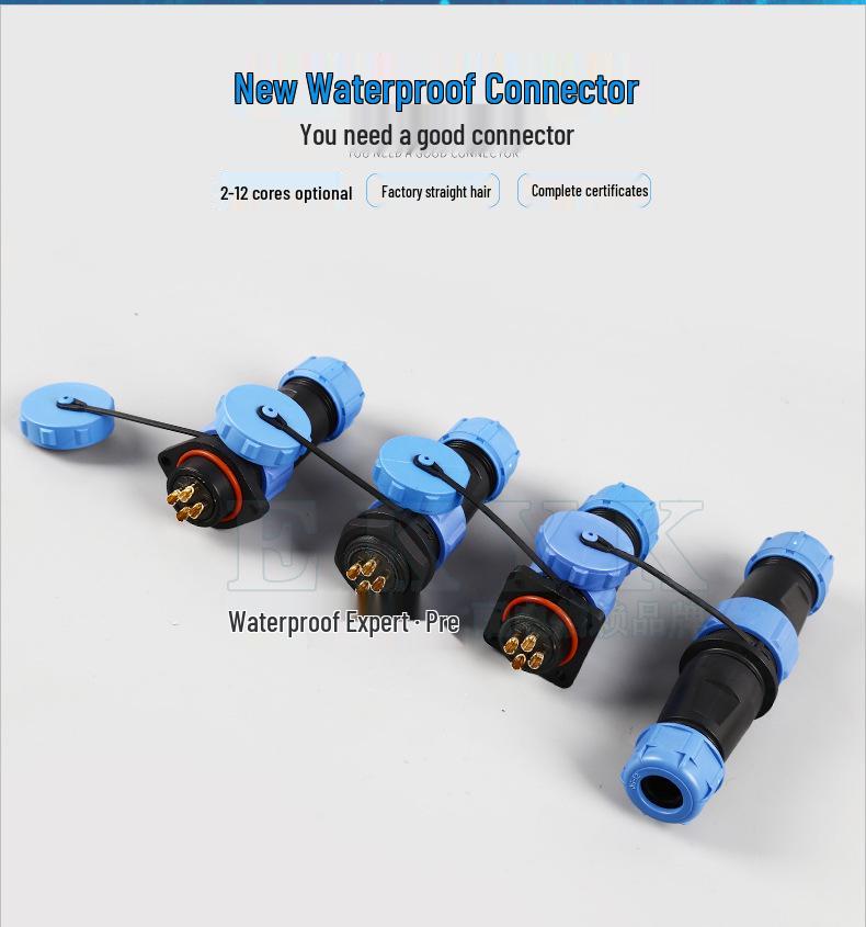 SP21 IP68 Waterproof Outdoor Aviation Plug: Male-Female Cable Connector