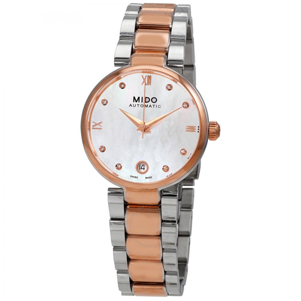 Mido Baroncelli Donna Automatic Diamond Ladies Watch M022.207.22.116.10 M0222072211610